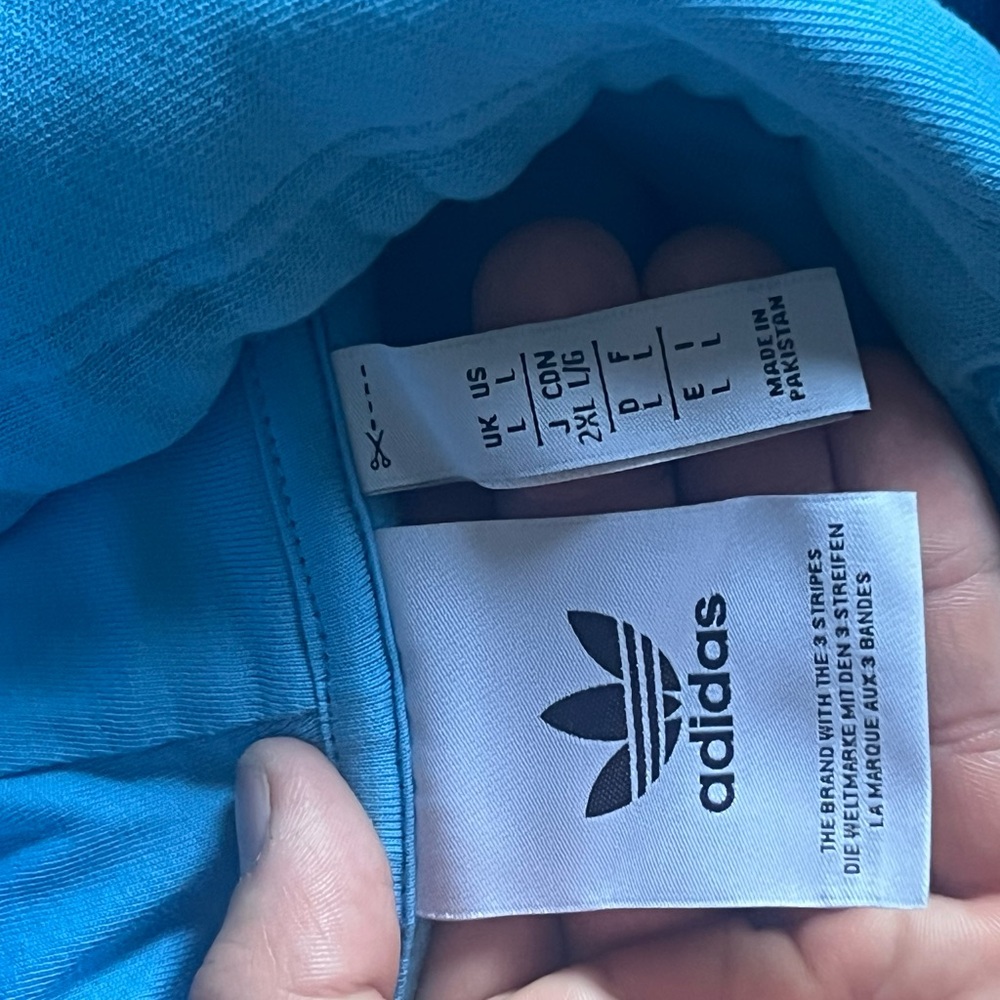 Adidas Blue Sweatshirt Hoodie - Picture 3 of 3